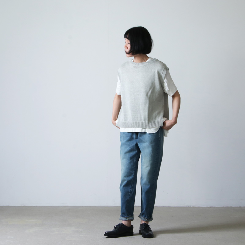 LENO (リノ) LUCY HIGH WAIST TAPERED JEANS FADE INDIGO / ルーシーハイウエストテーパード