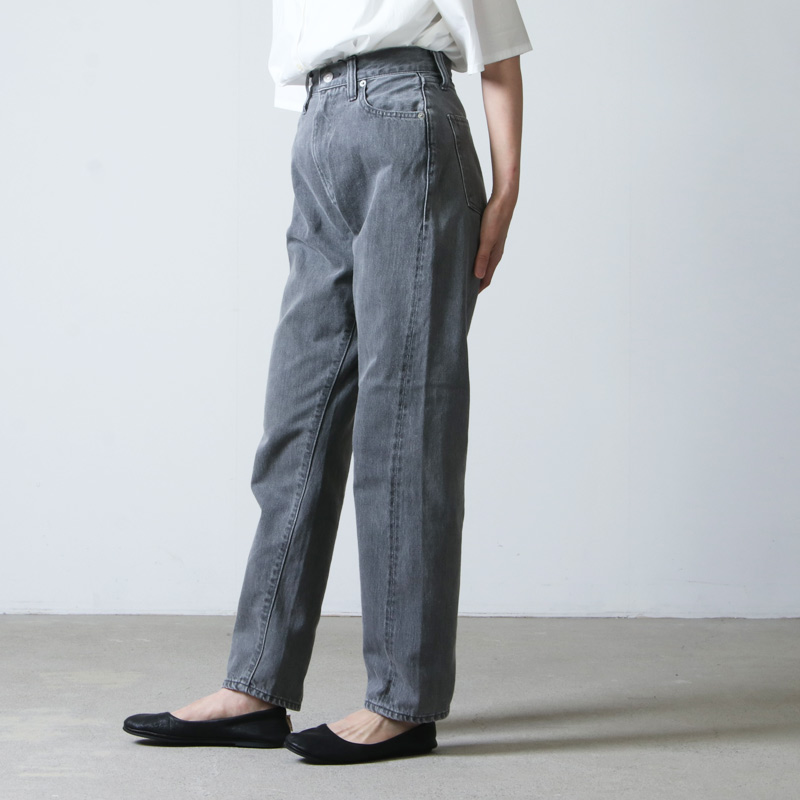 LENO (リノ) LUCY HIGH WAIST TAPERED JEANS FADE BLACK / ルーシー