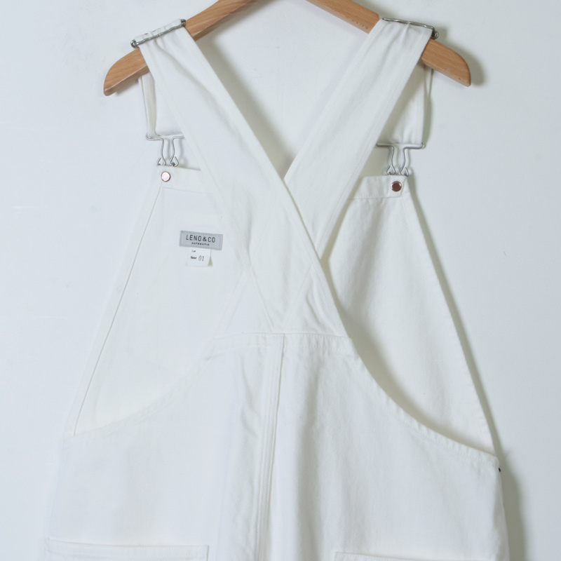 LENO() OVERALLS WHITE