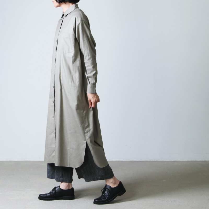 【LENO】FRENCH SLEEVE OPEN-FRONT DRESS