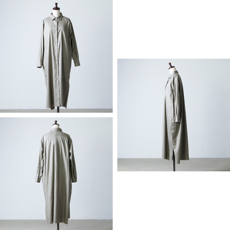 LENO() OPEN-FRONT DRESS