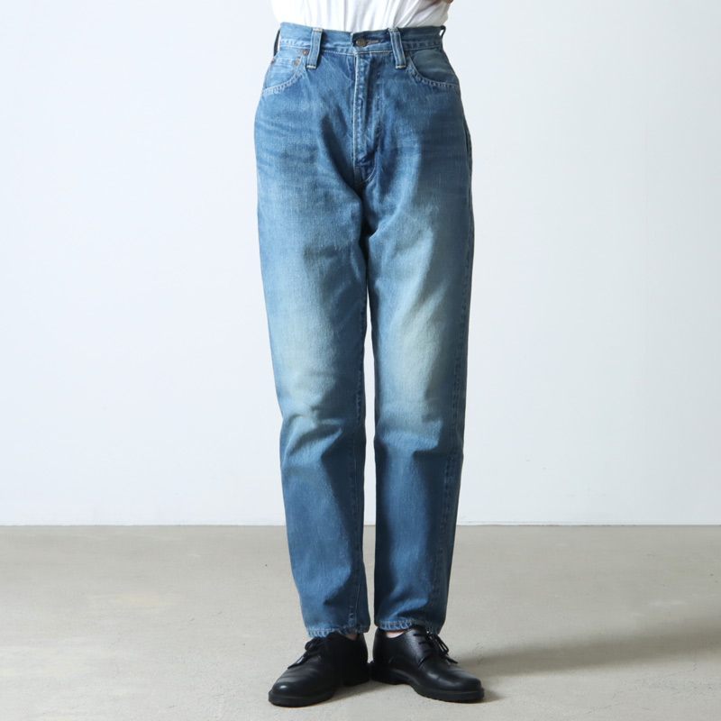LENO (リノ) LUCY HIGH WAIST TAPERED JEANS FADE INDIGO / ルーシー
