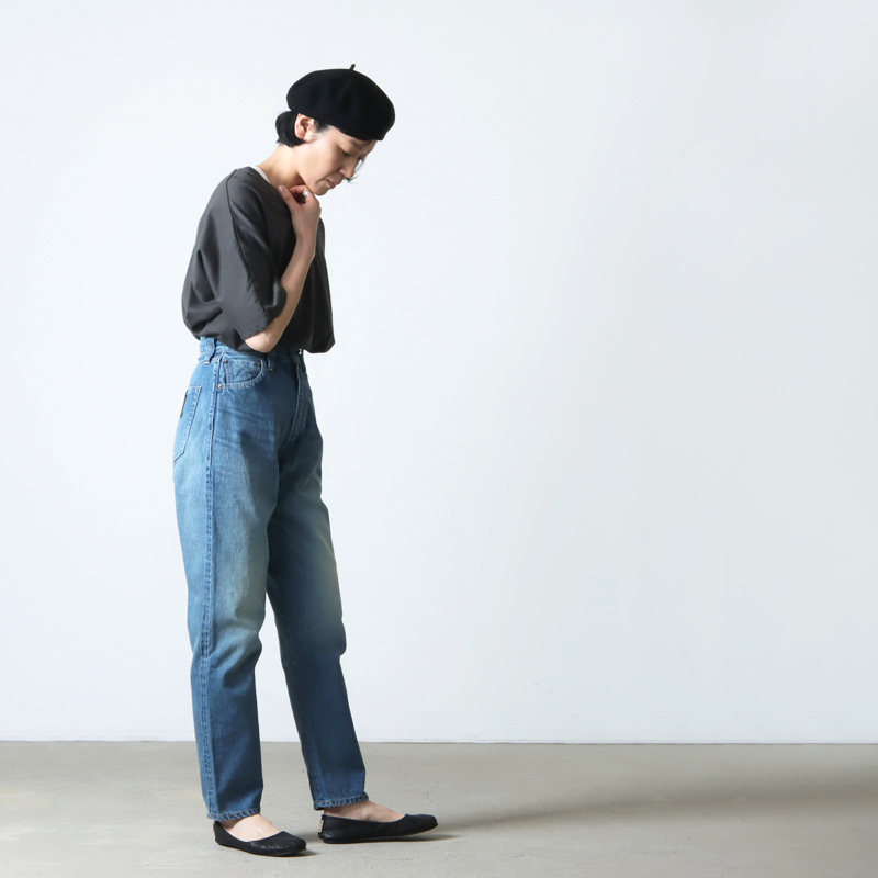 LENO (リノ) LUCY HIGH WAIST TAPERED JEANS FADE INDIGO / ルーシー