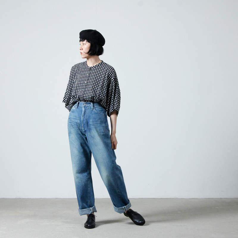 LENO (リノ) KAY HIGH WAIST JEANS FADE INDIGO / ケイハイウエストジーンズフェードインディゴ