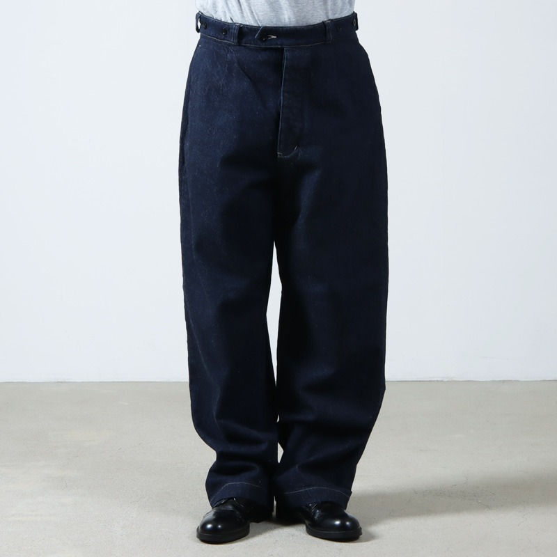 LENO() BUCKLE BACK TROUSERS
