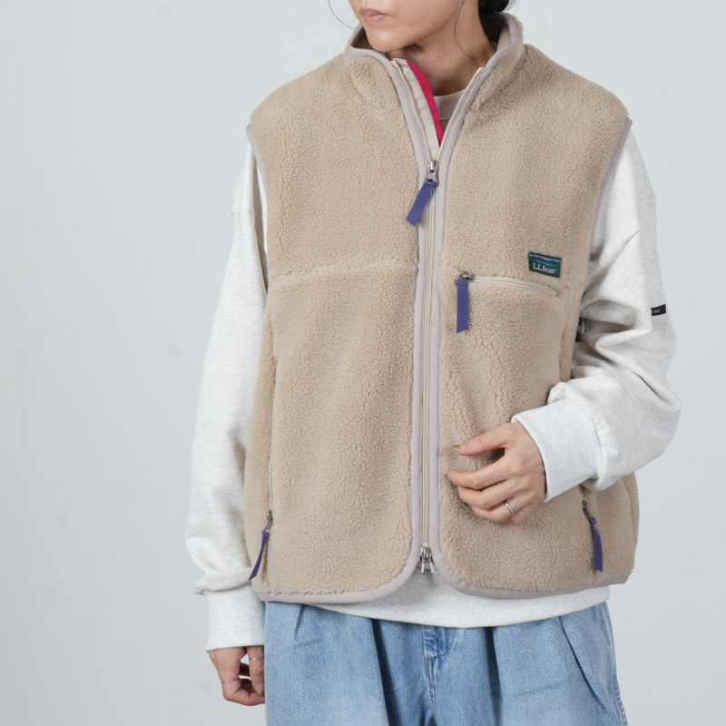 L.L.Bean(���륨��ӡ���) Topsham Boa Fleece Vest #WOMEN