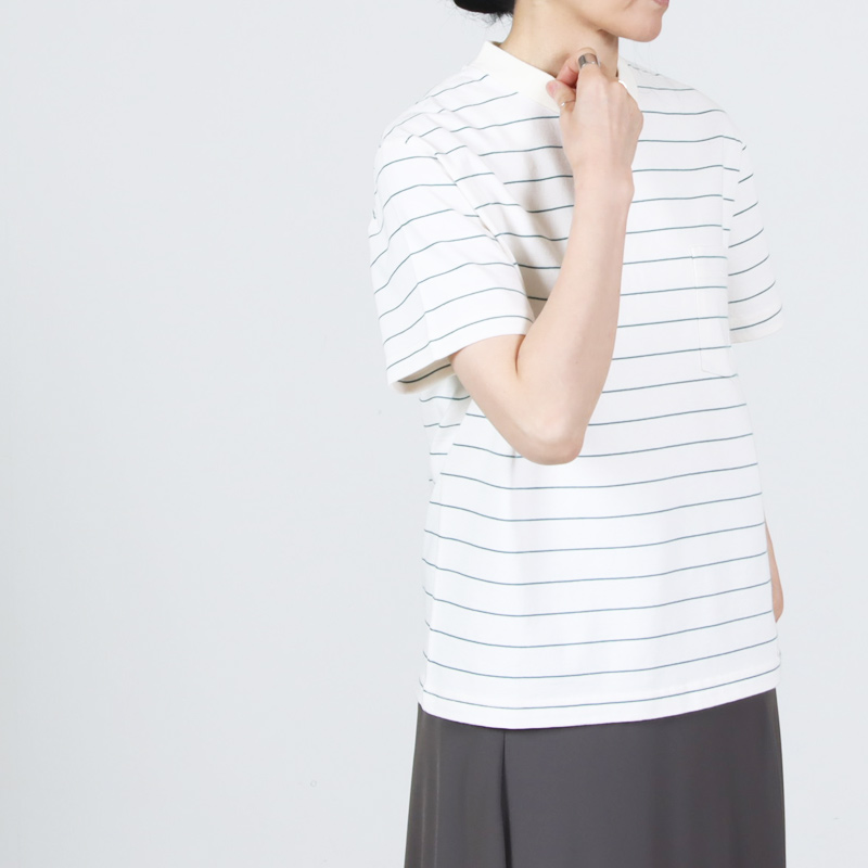 L.L.Bean(���륨��ӡ���) Union Short-Sleeve Striped Tee #WOMEN