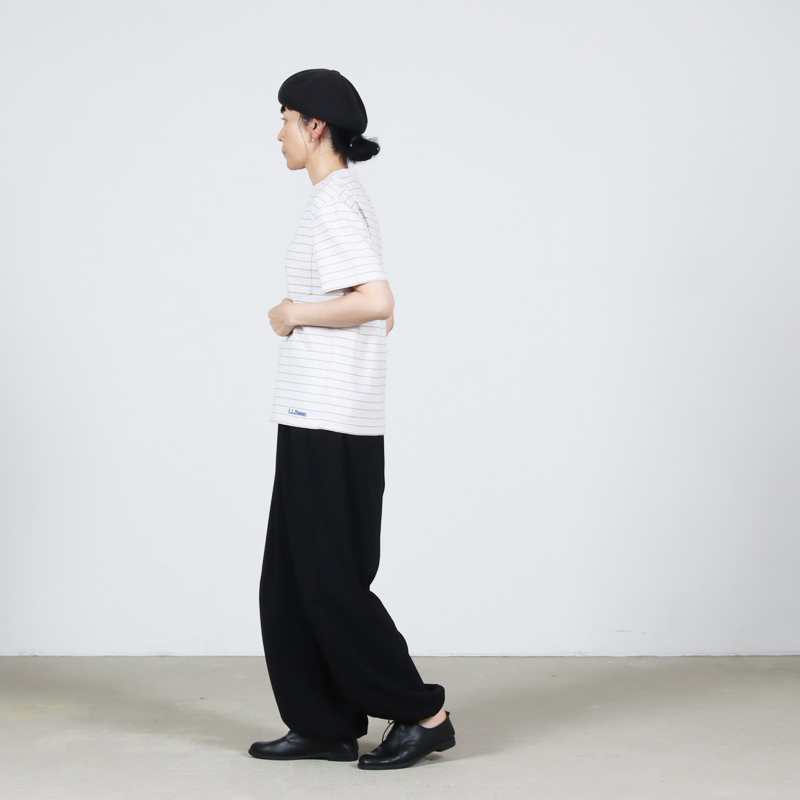 L.L.Bean(���륨��ӡ���) Union Short-Sleeve Striped Tee #WOMEN