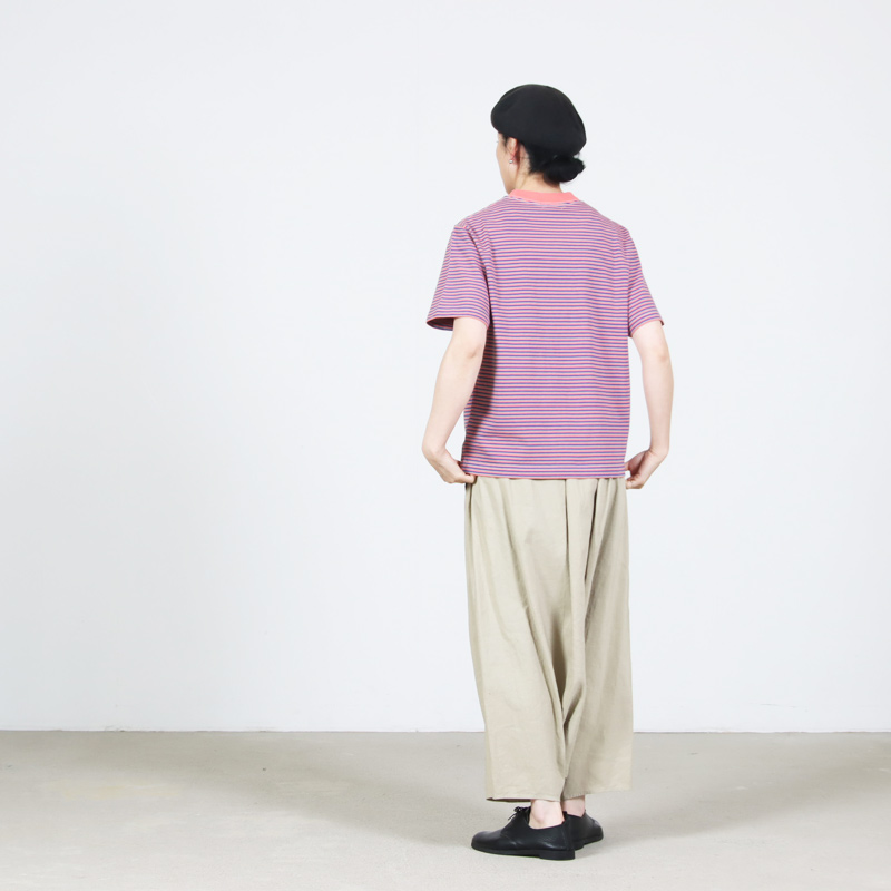 L.L.Bean(���륨��ӡ���) Union Short-Sleeve Striped Tee #WOMEN