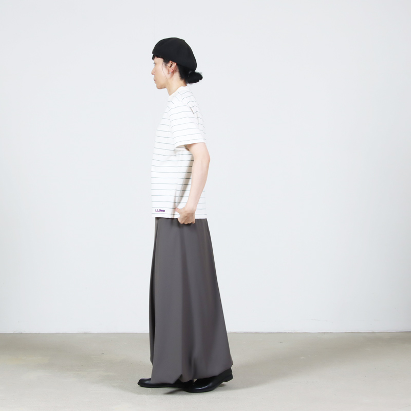 L.L.Bean(���륨��ӡ���) Union Short-Sleeve Striped Tee #WOMEN