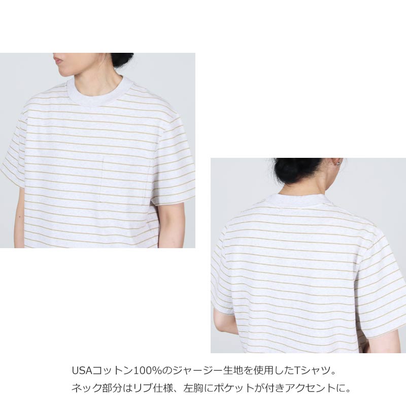 L.L.Bean(���륨��ӡ���) Union Short-Sleeve Striped Tee #WOMEN