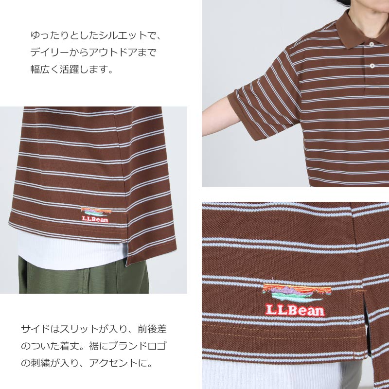 L.L.Bean(���륨��ӡ���) Troy Short-Sleeve Polo #WOMEN