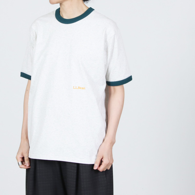 L.L.Bean(���륨��ӡ���) Morrill Short-Sleeve Ringer Tee #WOMEN