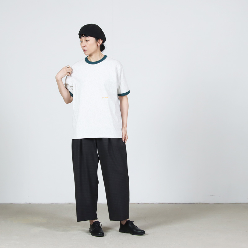 L.L.Bean(���륨��ӡ���) Morrill Short-Sleeve Ringer Tee #WOMEN