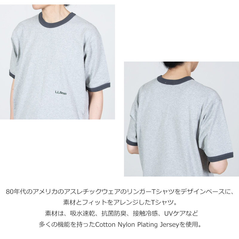 L.L.Bean(���륨��ӡ���) Morrill Short-Sleeve Ringer Tee #WOMEN