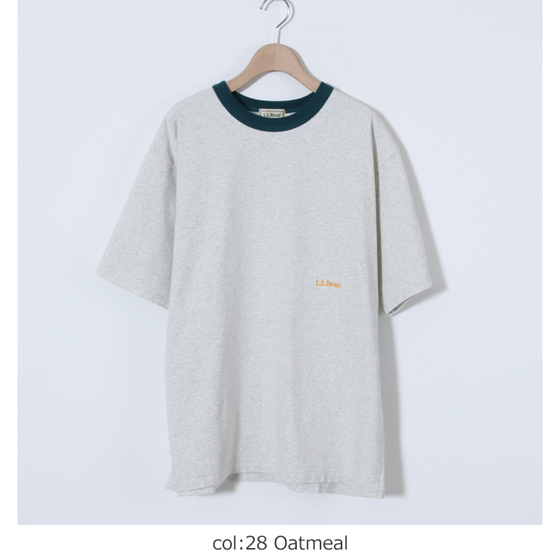 L.L.Bean(���륨��ӡ���) Morrill Short-Sleeve Ringer Tee
