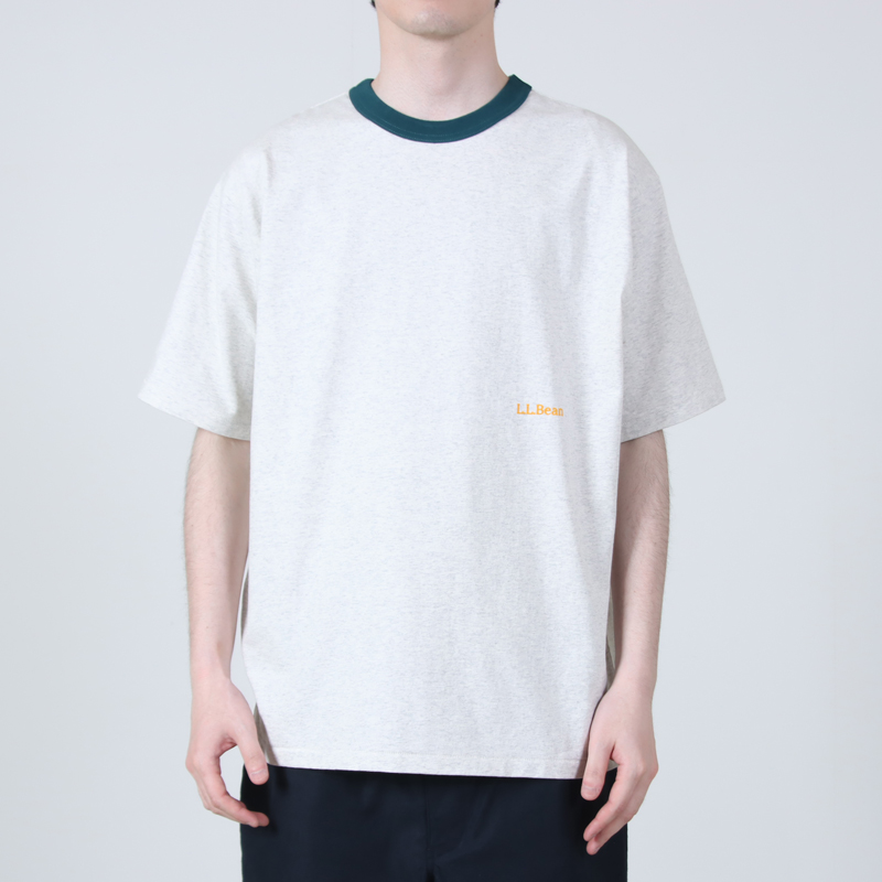 L.L.Bean(���륨��ӡ���) Morrill Short-Sleeve Ringer Tee