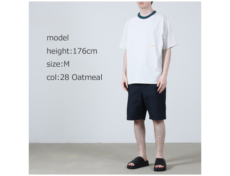 L.L.Bean(���륨��ӡ���) Morrill Short-Sleeve Ringer Tee