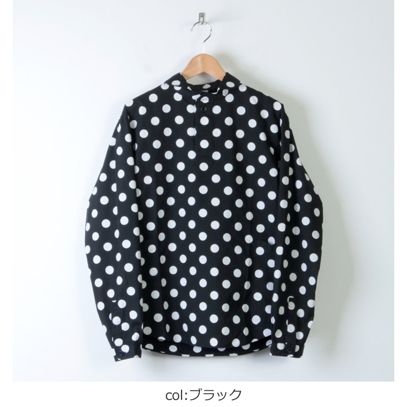 Lolo ロロ 定番プルオーバー ドット柄シャツ Size S