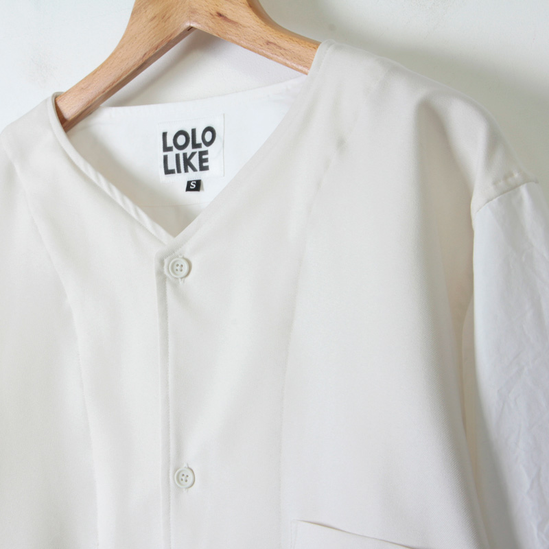 LOLO (ロロ) 配色コンビネーションシャツ size:S