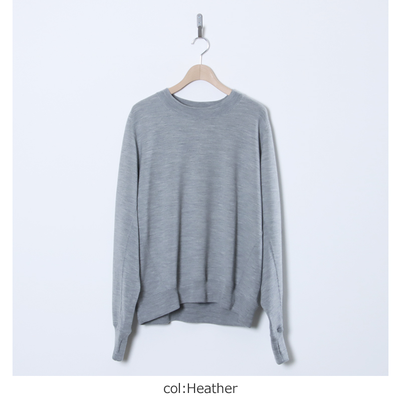 LOOP315(�롼��315) 100% WOOL CREW SWEAT