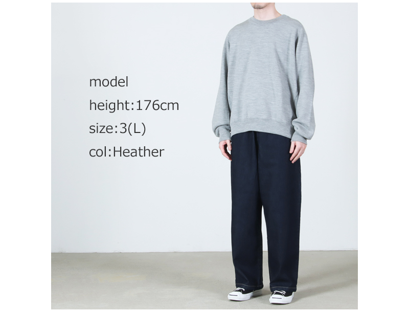 LOOP315(�롼��315) 100% WOOL CREW SWEAT