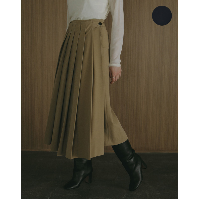 MANOF (ޥΥ) WIDE PLEATS SKIRT / 磻ɥץ꡼ĥ