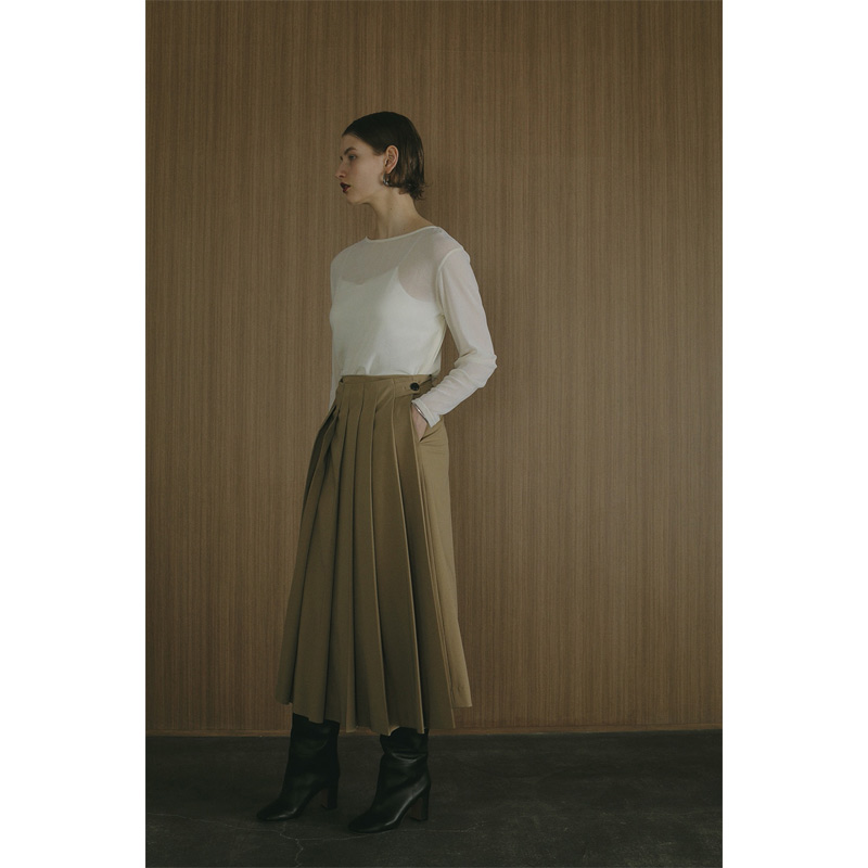 MANOF(ޥΥ) WIDE PLEATS SKIRT