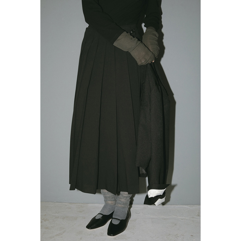 MANOF(ޥΥ) WIDE PLEATS SKIRT