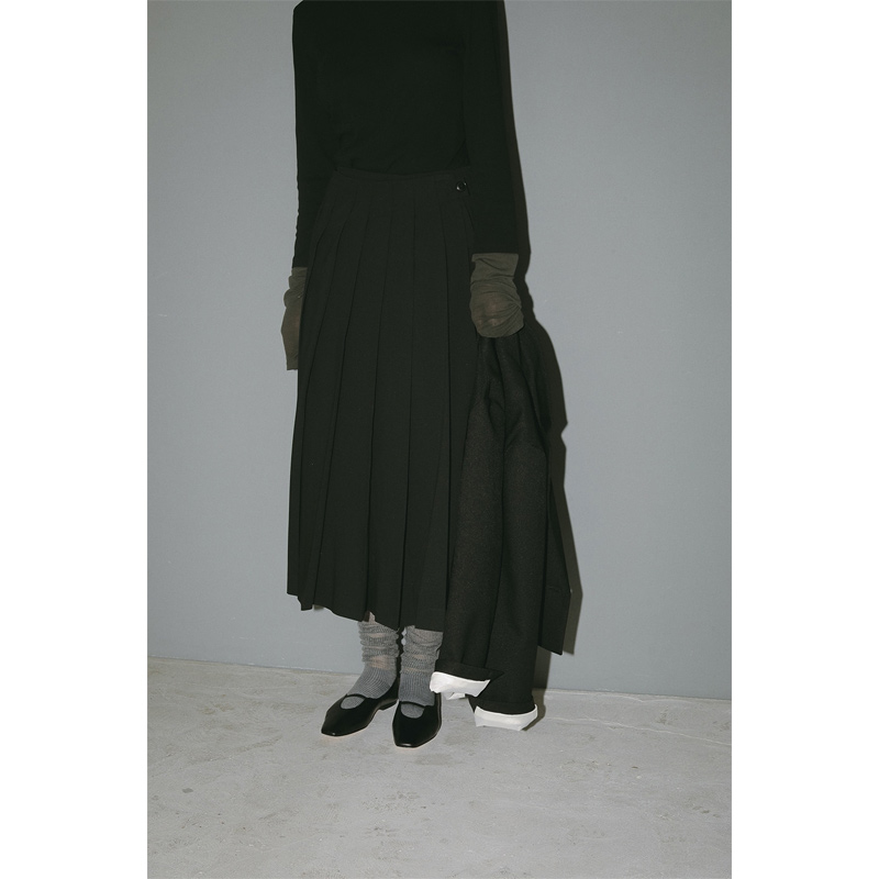 MANOF(ޥΥ) WIDE PLEATS SKIRT