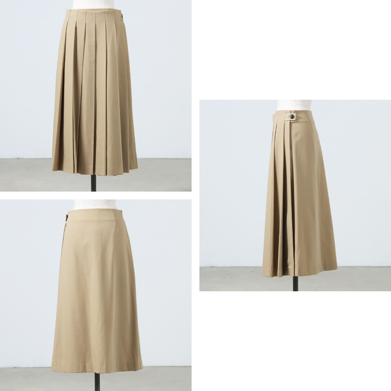 MANOF(ޥΥ) WIDE PLEATS SKIRT