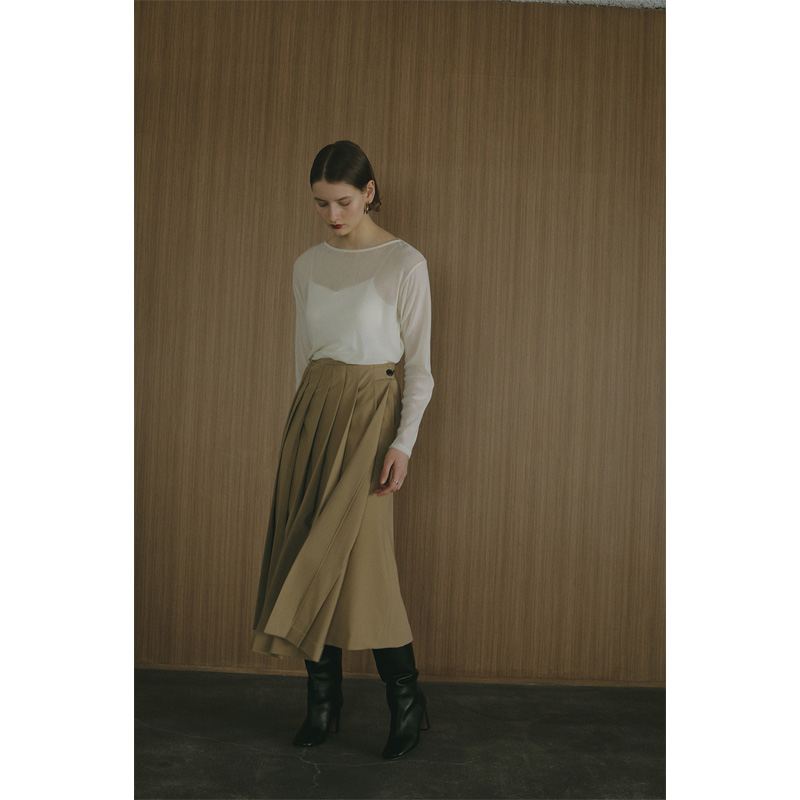 MANOF(ޥΥ) WIDE PLEATS SKIRT