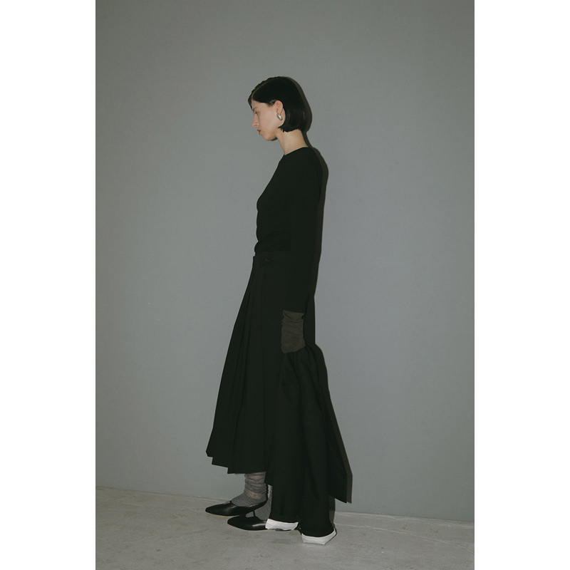 MANOF(ޥΥ) WIDE PLEATS SKIRT