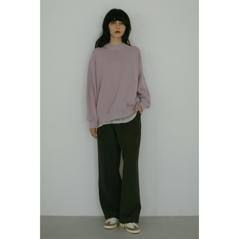 MANOF(ޥΥ) SLIT NECK SWEAT