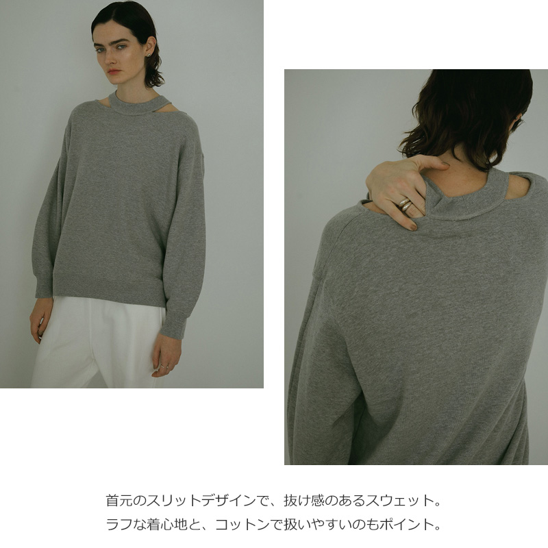 MANOF(ޥΥ) SLIT NECK SWEAT