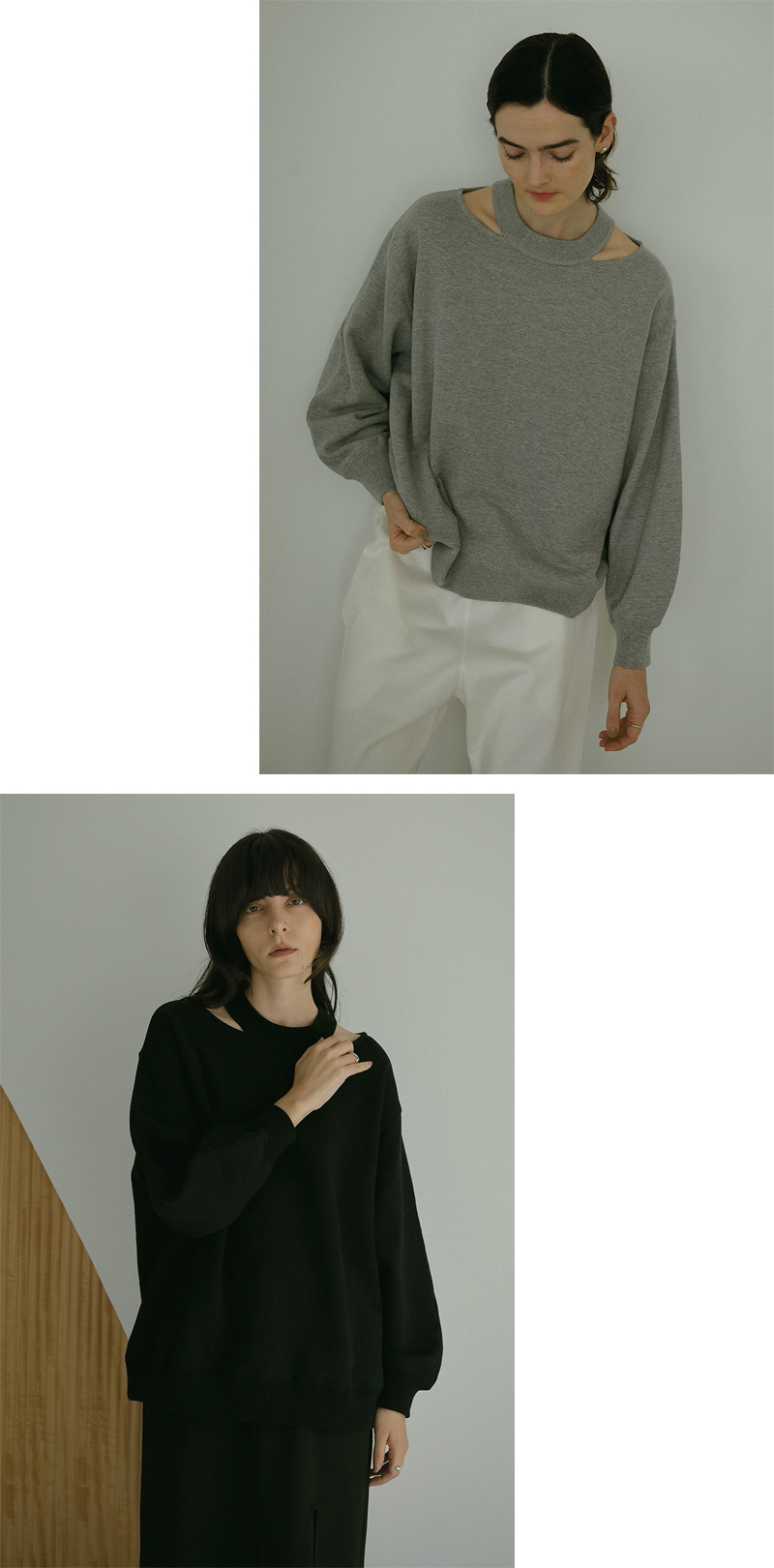 MANOF(ޥΥ) SLIT NECK SWEAT