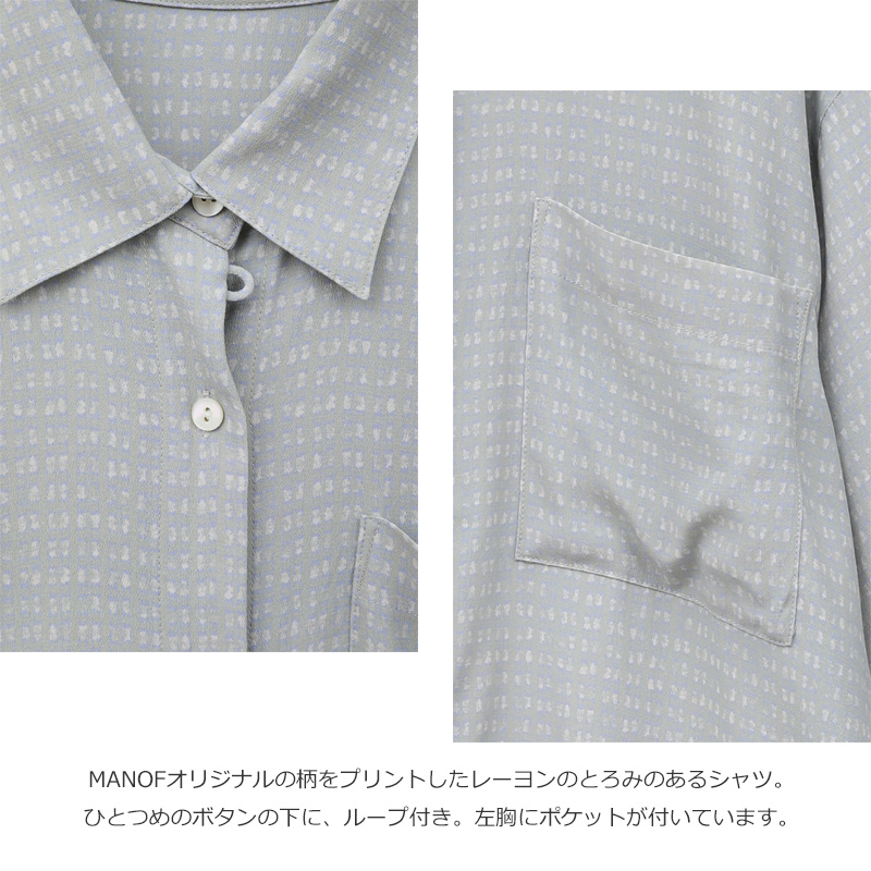 MANOF(ޥΥ) BLUR PATTERN SHIRTS