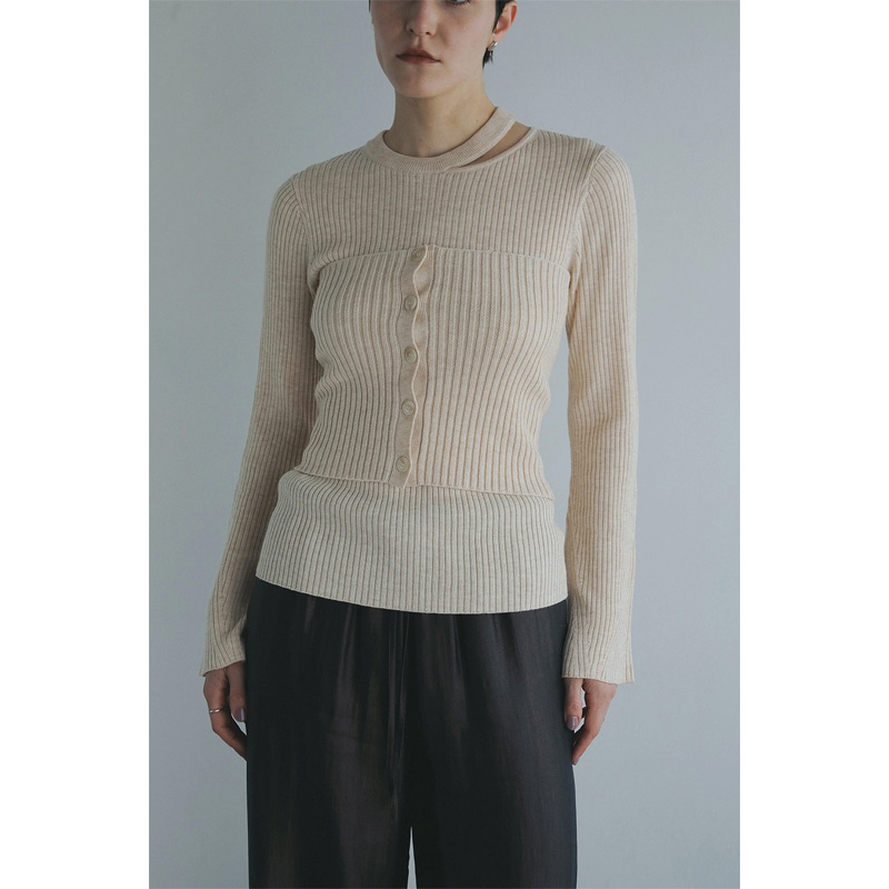 MANOF(ޥΥ) BUSTIER SET RIB KNIT