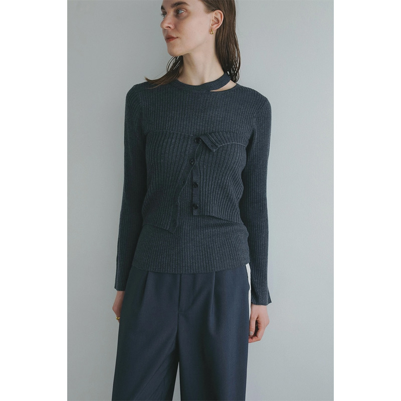 MANOF(ޥΥ) BUSTIER SET RIB KNIT