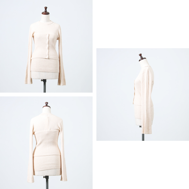 MANOF(ޥΥ) BUSTIER SET RIB KNIT