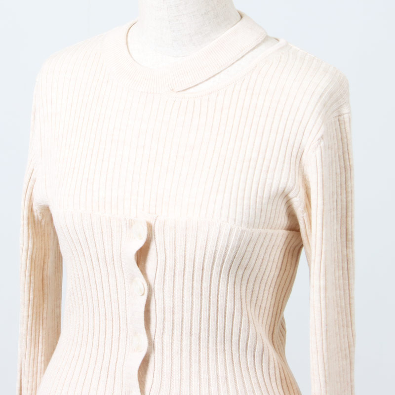 MANOF(ޥΥ) BUSTIER SET RIB KNIT