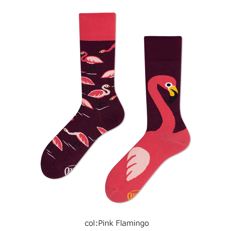 MANY MORNINGS(ˡ⡼˥󥰥) Regular Socks Pink Flamingo