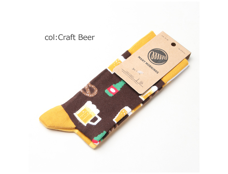 MANY MORNINGS(ˡ⡼˥󥰥) Regular Socks Craft Beer