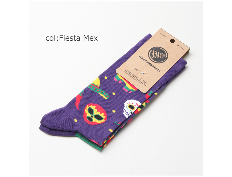MANY MORNINGS(ˡ⡼˥󥰥) Regular Socks Fiesta Mex