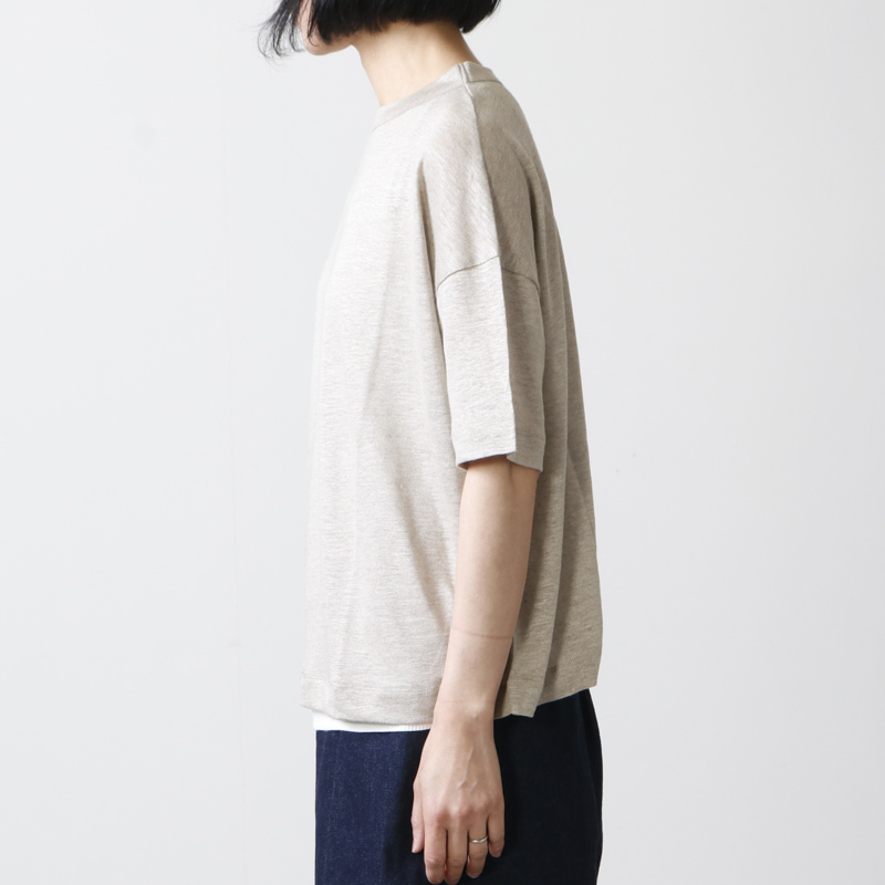 Mao Made マオメイド ベルギーリネンワイドプルオーバー