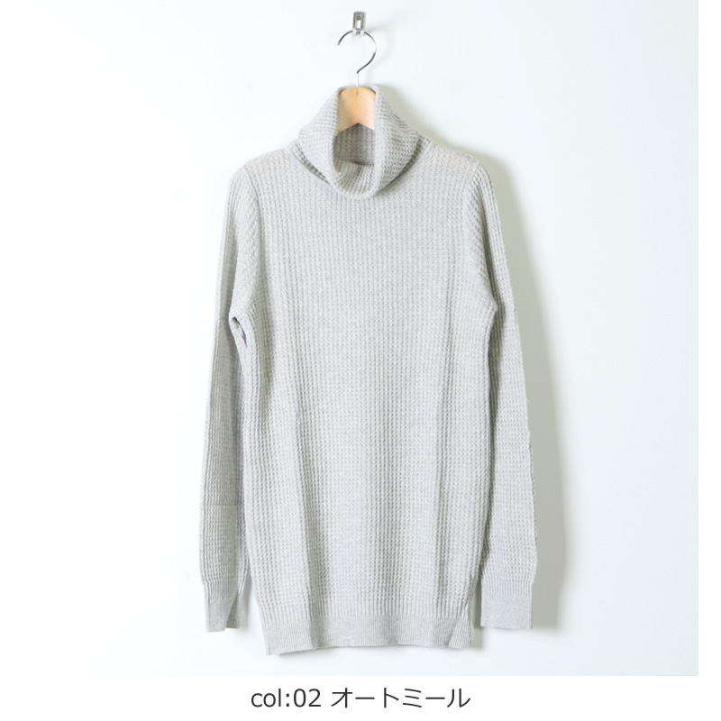 Mao Made マオメイド コットンワッフルニットタートル