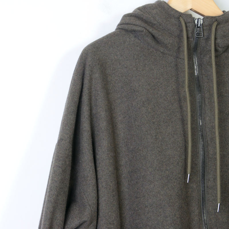 19AW 19FW Marka マーカ HOODED COAT-cotton Melton コットン オーバー