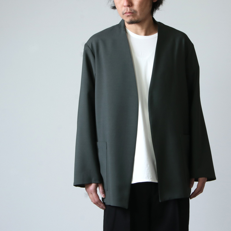 marka (マーカ) LAPELLESS SHIRT JACKET / ラペルレスシャツジャケット