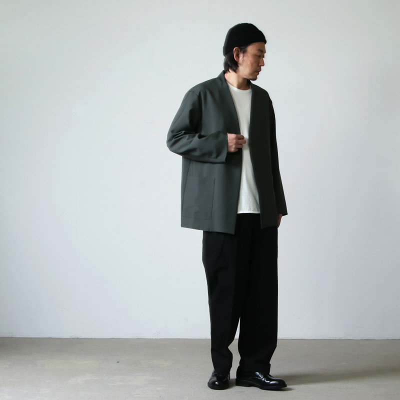 marka (マーカ) LAPELLESS SHIRT JACKET / ラペルレスシャツジャケット