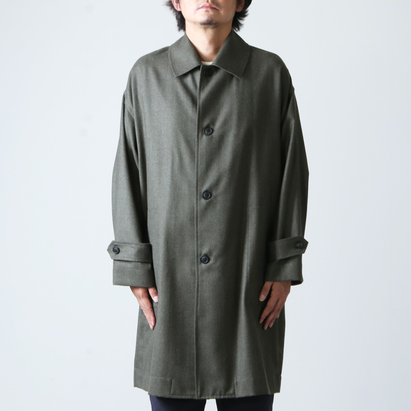 国内外の人気が集結 【美品】マーカ シャツコート olive top 1 ステン 